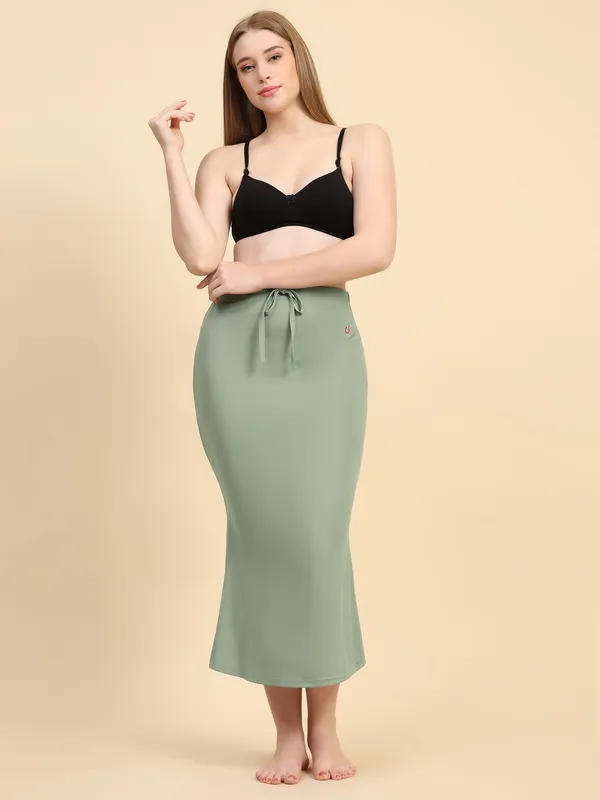 Sage_Green_Drawstring_Mermaid_Skirt_for_Women