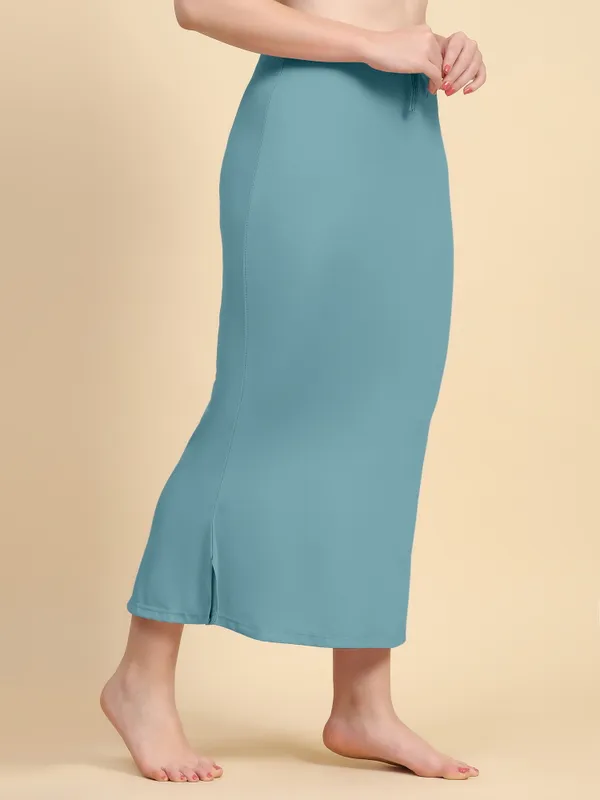 Teal_Mermaid_Midi_Skirt_for_Women