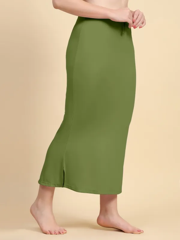 Olive_Green_Drawstring_Mermaid_Midi_Skirt_for_Women