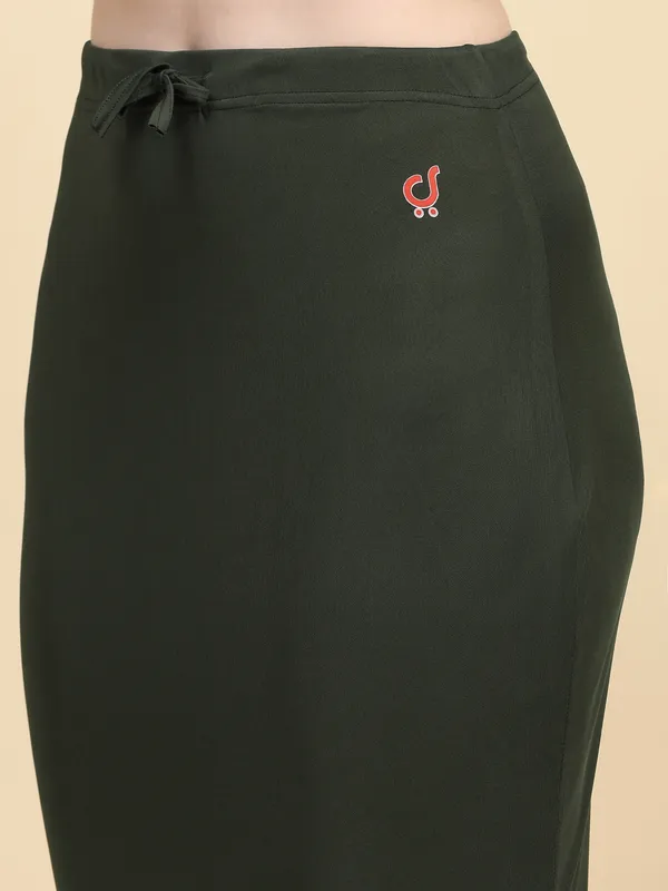 Olive_Green_Drawstring_Fishtail_Skirt_for_Women