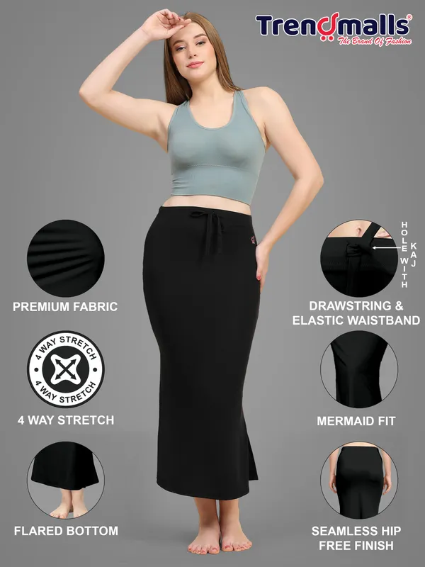 Black_Stretch_Mermaid_Skirt_for_Women
