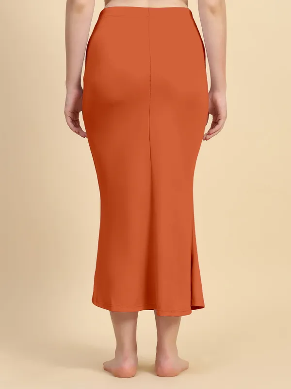 Orange_Fitted_Flared_Midi_Skirt_for_Women