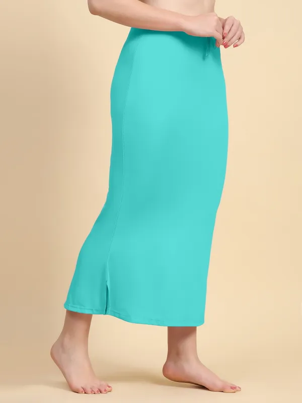 Turquoise_Drawstring_Midi_Skirt_for_Women