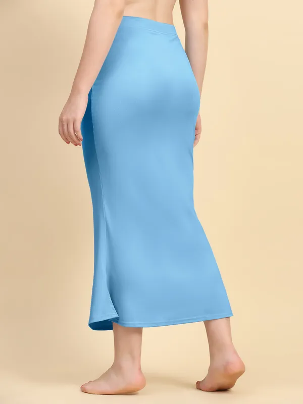 Blue_Stretch_Fit_Mermaid_Midi_Skirt_for_Women