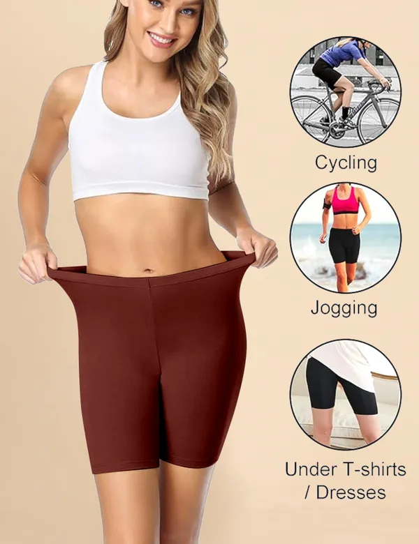 Maroon_Cotton_Tummy_Tucker_Shorts_�_High_Waist_Seamless_Shapewear_Thigh_Slimmer_with_Tummy_Control