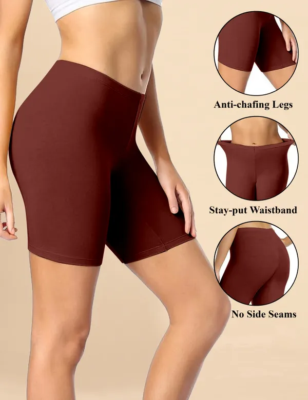 Maroon_Cotton_Tummy_Tucker_Shorts_�_High_Waist_Seamless_Shapewear_Thigh_Slimmer_with_Tummy_Control