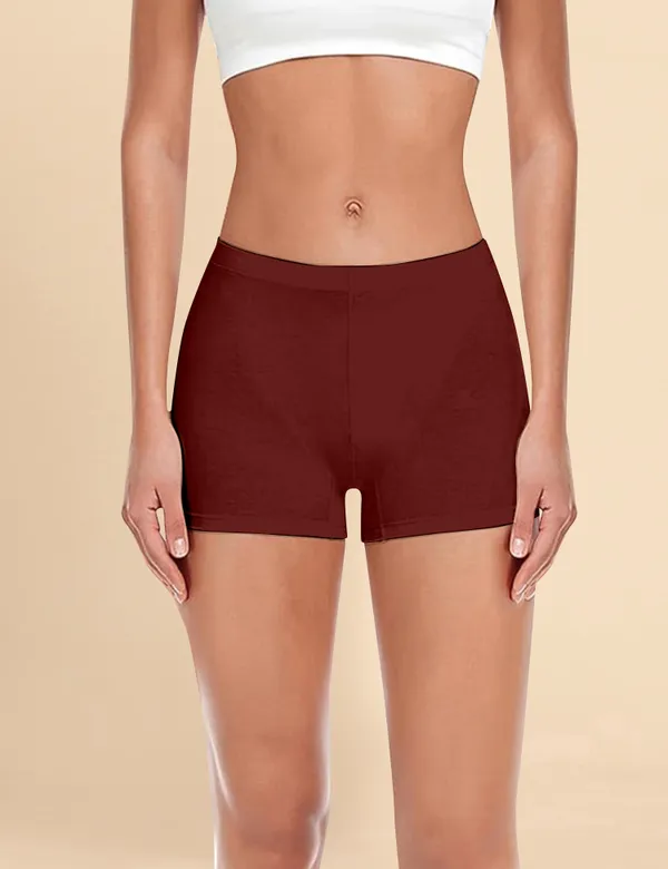 Maroon_Cotton_Tummy_Tucker_Shorts_�_High_Waist_Stretchable_Shapewear_for_Smooth_&_Comfortable_Fit