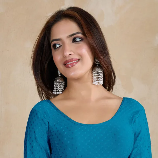 Morpeach_Dobby_Pure_Cotton_Elastin_Stretchable_Readymade_Blouse