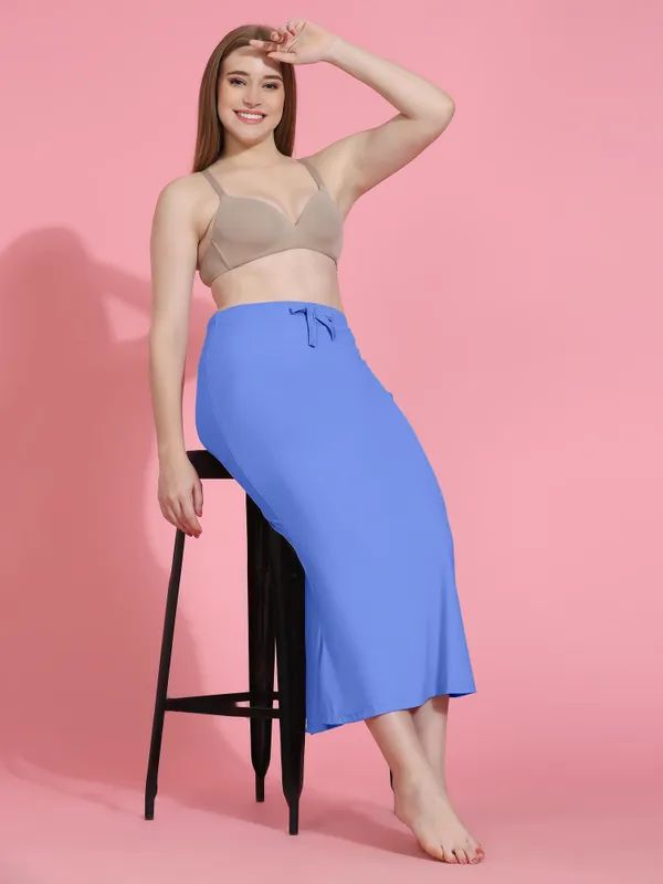 Blue_Solid_Drawstring_Flared_Midi_Skirt_for_Women