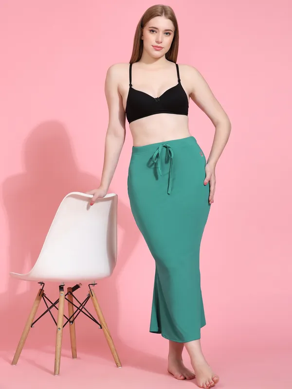 Teal_Stretch_Mermaid_Skirt_for_Women