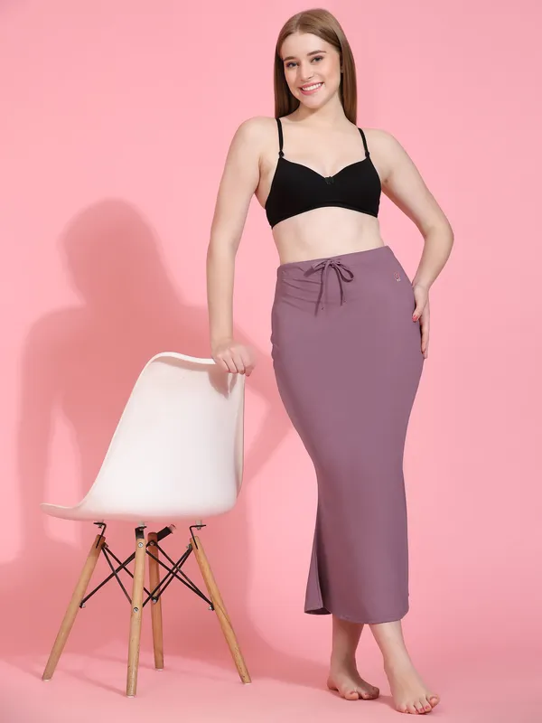 Mauve_Stretch_Mermaid_Skirt_for_Women