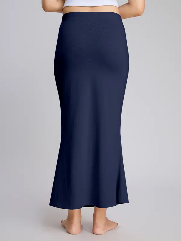 NavyBlue_Cotton_Saree_Shapewear_Petticoat_�_Stretchable_Mermaid_Fit,_Drawstring_Waist