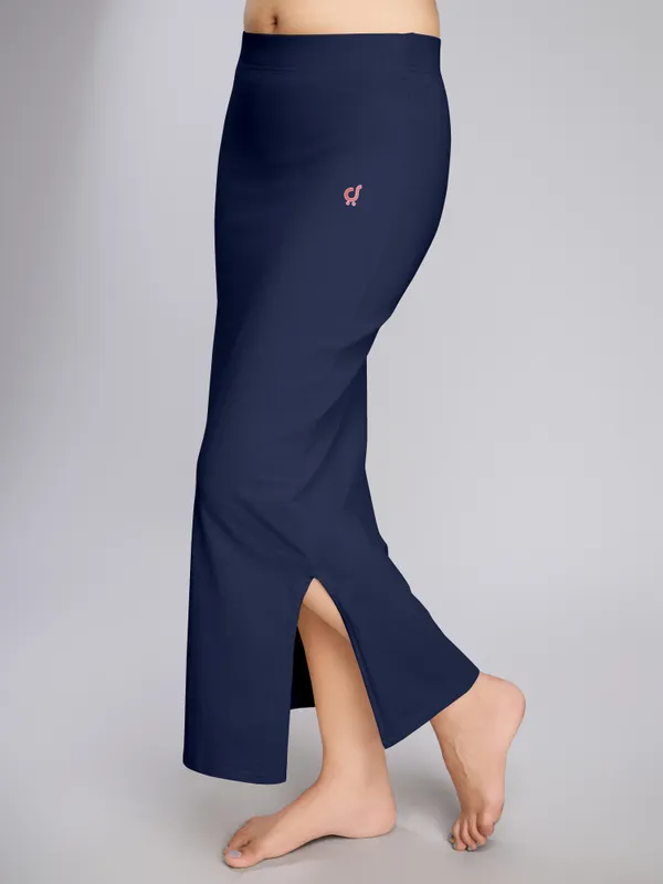 NavyBlue_Cotton_Saree_Shapewear_Petticoat_�_Stretchable_Straight_Fit,_Drawstring_Waist