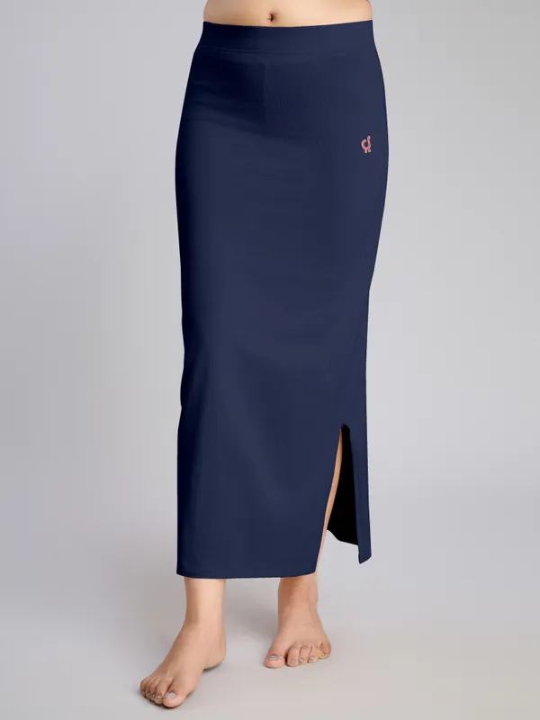 NavyBlue_Cotton_Saree_Shapewear_Petticoat_�_Stretchable_Straight_Fit,_Drawstring_Waist