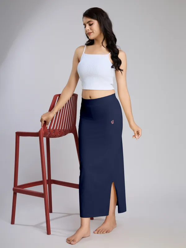NavyBlue_Cotton_Saree_Shapewear_Petticoat_�_Stretchable_Straight_Fit,_Drawstring_Waist