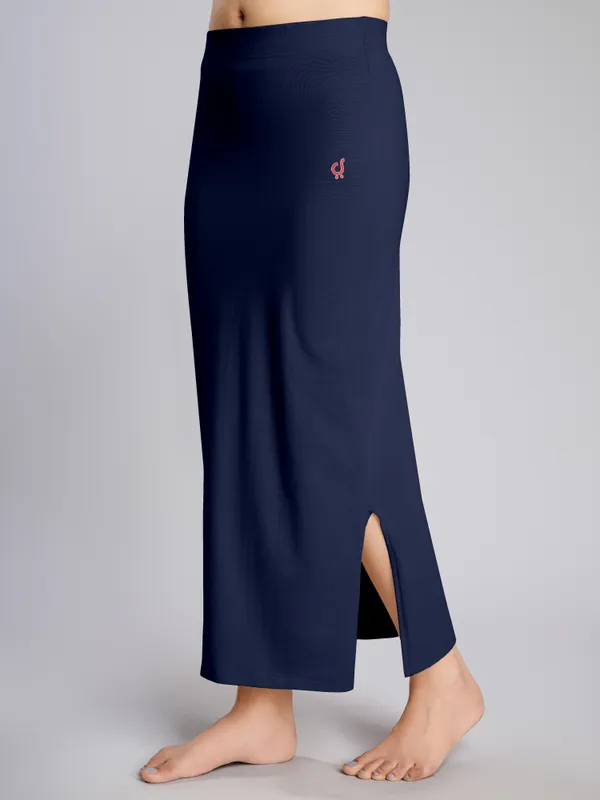 NavyBlue_Cotton_Saree_Shapewear_Petticoat_�_Stretchable_Straight_Fit,_Drawstring_Waist