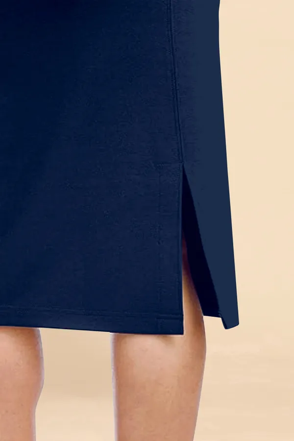 NavyBlue_Lycra_Pencil_Skirt_�_High_Waist_Bodycon_Fit,_Stretchable_&_Sleek_Midi_Skirt