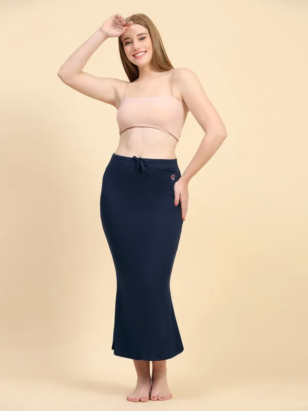 Navy_Long_Fit_And_Flare_Skirt_for_Women