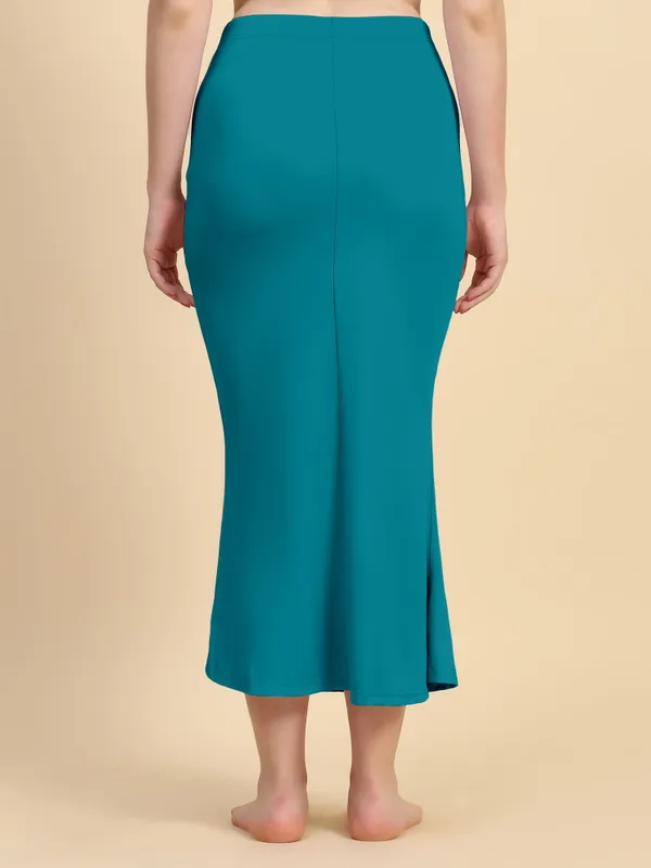 Teal_Mermaid_Midi_Skirt_for_Women