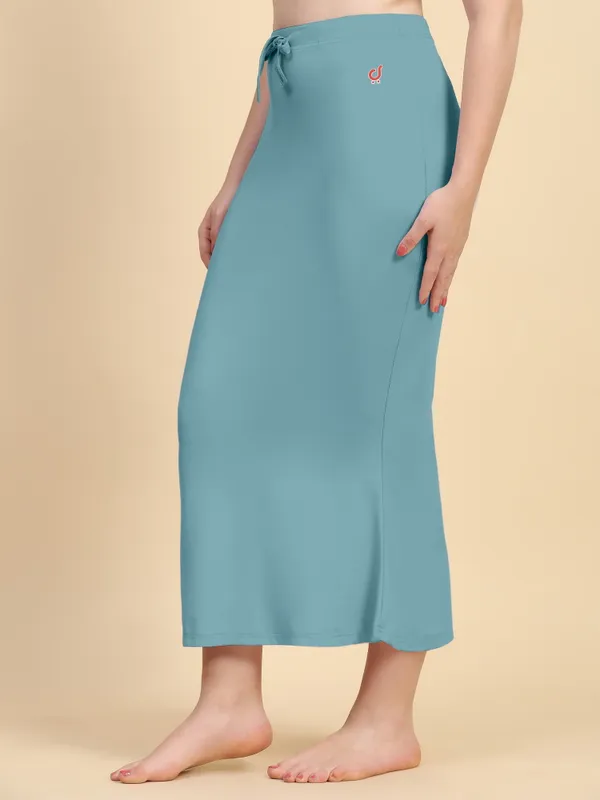 Teal_Mermaid_Midi_Skirt_for_Women