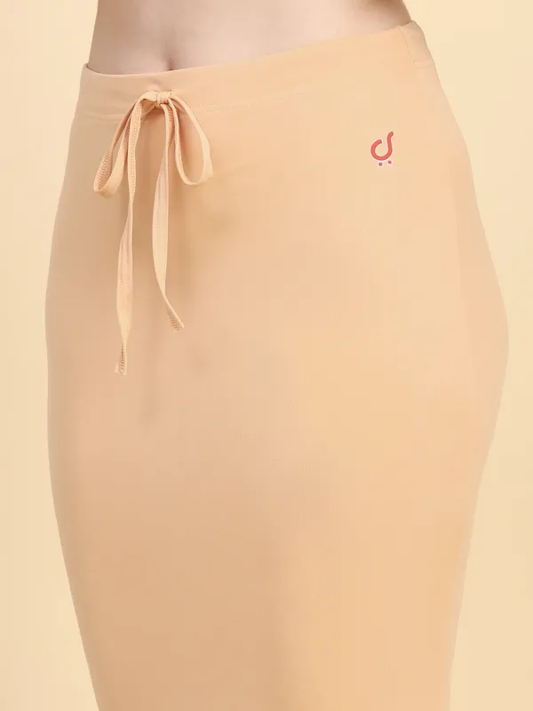 Beige_Drawstring_Bodycon_Skirt_for_Women