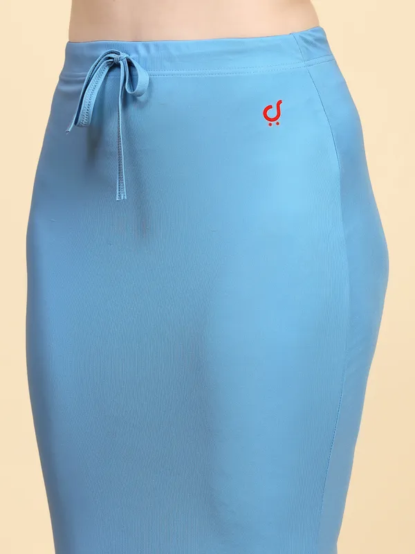 Blue_Stretch_Fit_Mermaid_Midi_Skirt_for_Women