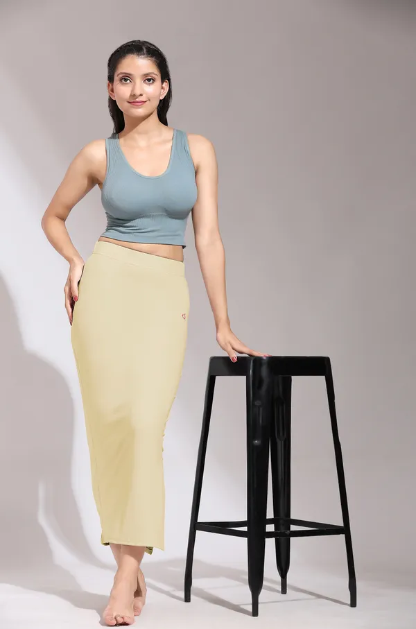 Beige_Polyester_Spandex_Stretchable_Straight_Saree_Shapewear_Petticoat_for_Women