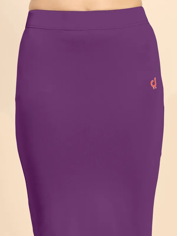 BerryPurple_Polyester_Spandex_Stretchable_Straight_Saree_Shapewear_Petticoat_for_Women
