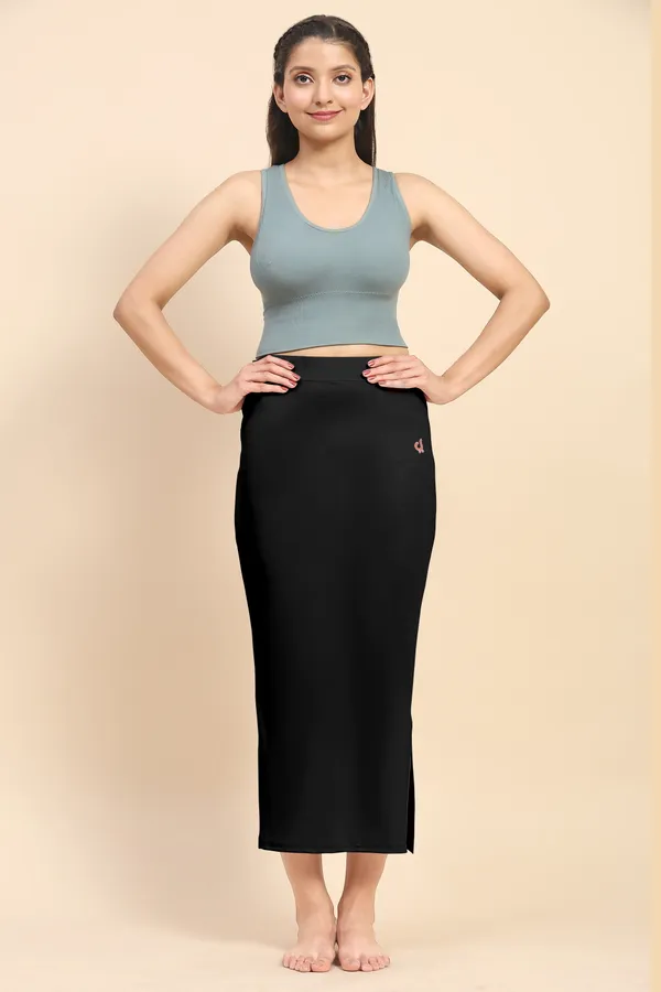 Black_Polyester_Spandex_Stretchable_Straight_Saree_Shapewear_Petticoat_for_Women