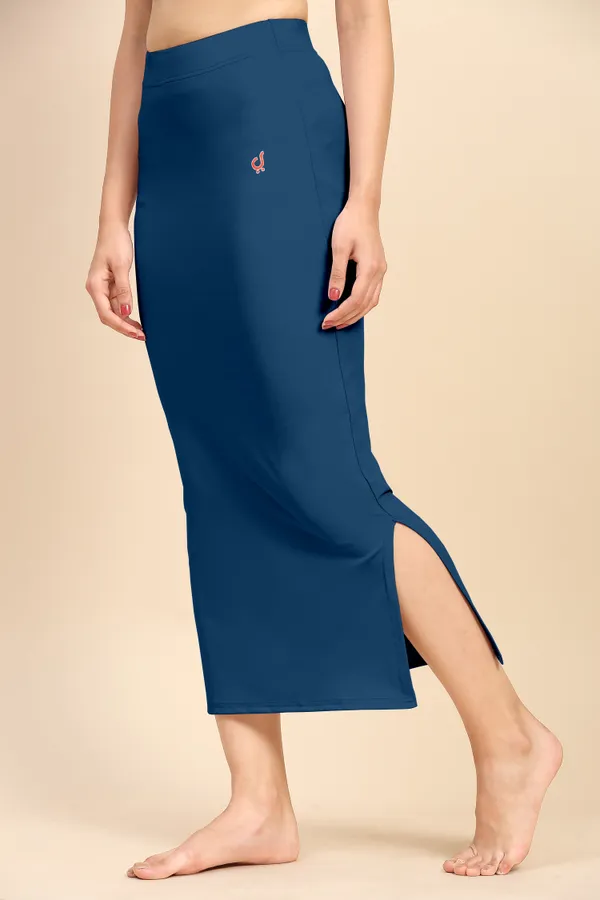Blue_Polyester_Spandex_Stretchable_Straight_Saree_Shapewear_Petticoat_for_Women