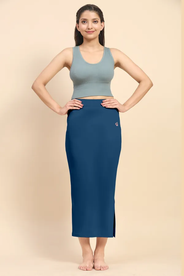 Blue_Polyester_Spandex_Stretchable_Straight_Saree_Shapewear_Petticoat_for_Women