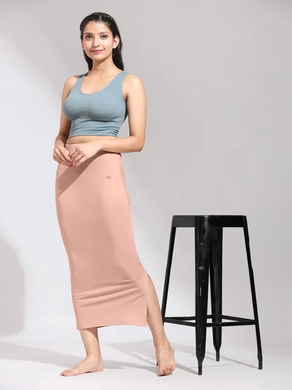 Blush_Polyester_Spandex_Stretchable_Straight_Saree_Shapewear_Petticoat_for_Women
