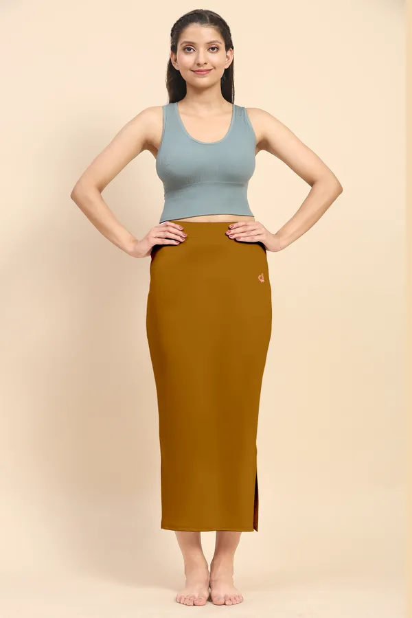 Brown_Polyester_Spandex_Stretchable_Straight_Saree_Shapewear_Petticoat_for_Women