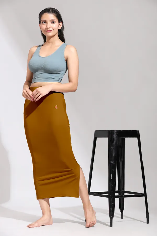 Brown_Polyester_Spandex_Stretchable_Straight_Saree_Shapewear_Petticoat_for_Women