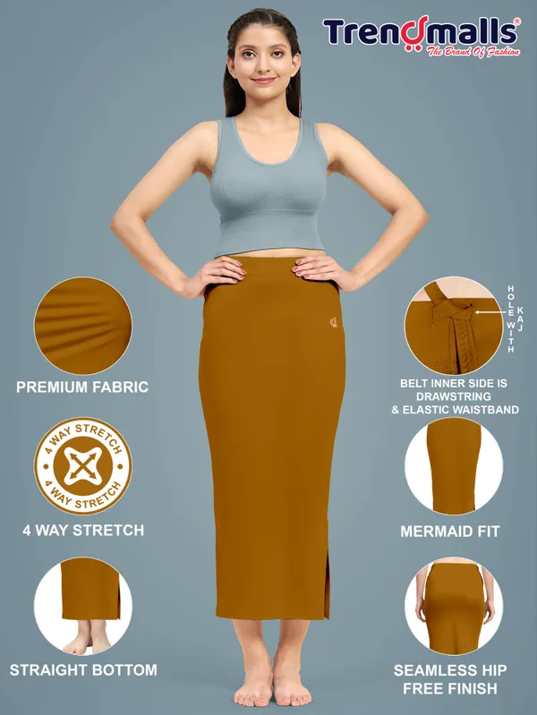 Brown_Polyester_Spandex_Stretchable_Straight_Saree_Shapewear_Petticoat_for_Women