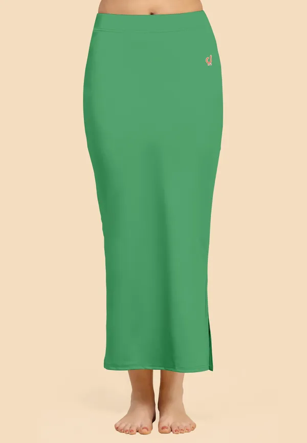Green_Polyester_Spandex_Stretchable_Straight_Saree_Shapewear_Petticoat_for_Women