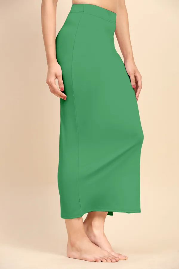 Green_Polyester_Spandex_Stretchable_Straight_Saree_Shapewear_Petticoat_for_Women
