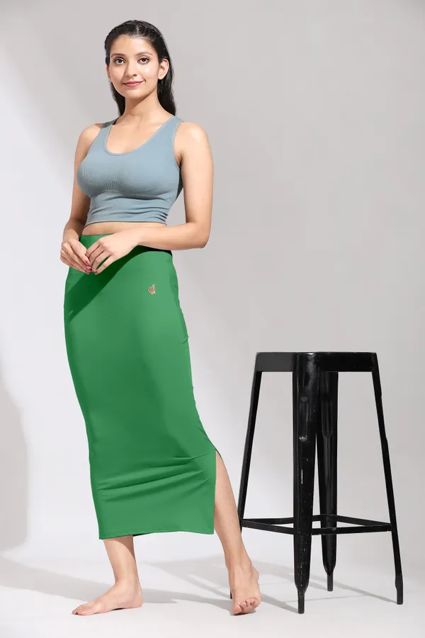Green_Polyester_Spandex_Stretchable_Straight_Saree_Shapewear_Petticoat_for_Women
