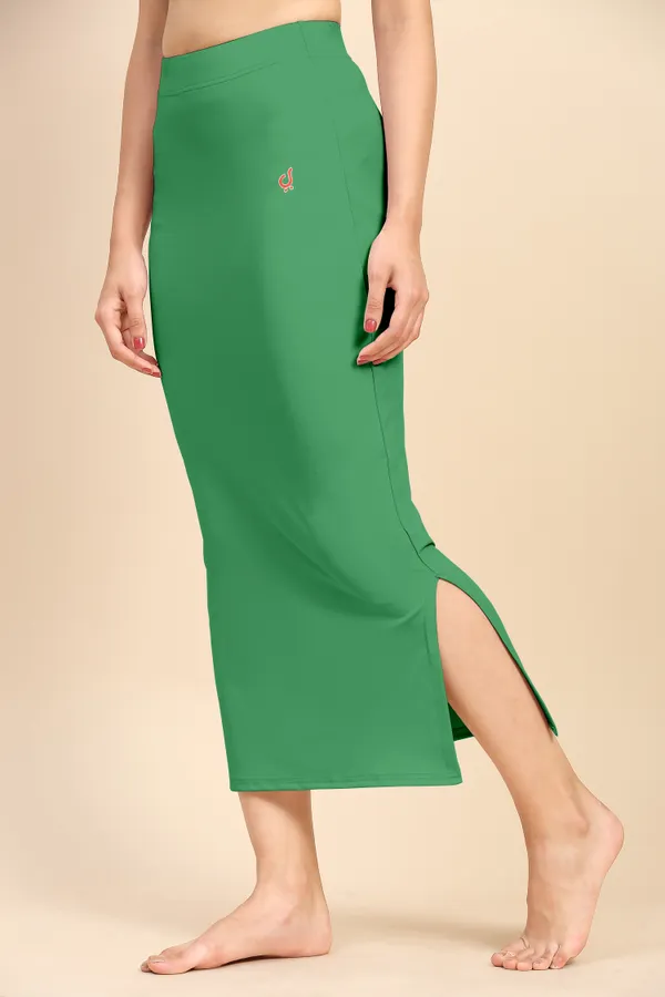 Green_Polyester_Spandex_Stretchable_Straight_Saree_Shapewear_Petticoat_for_Women