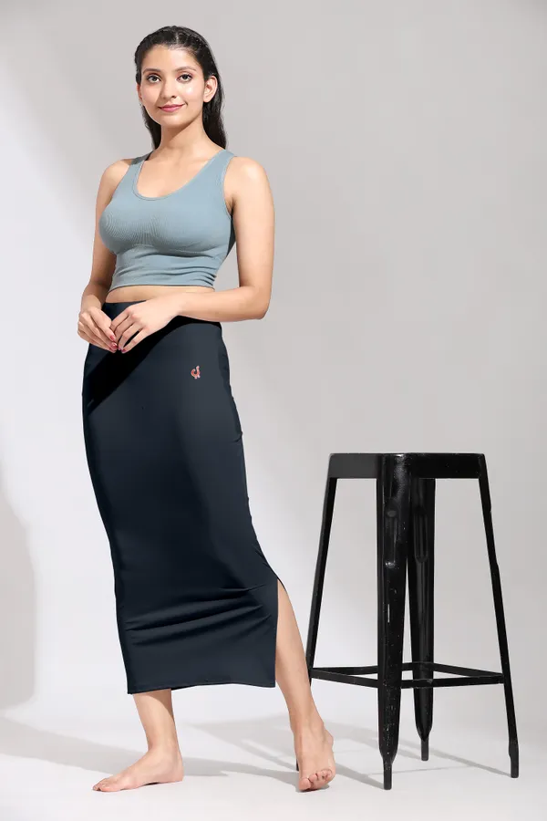 Grey_Polyester_Spandex_Stretchable_Straight_Saree_Shapewear_Petticoat_for_Women