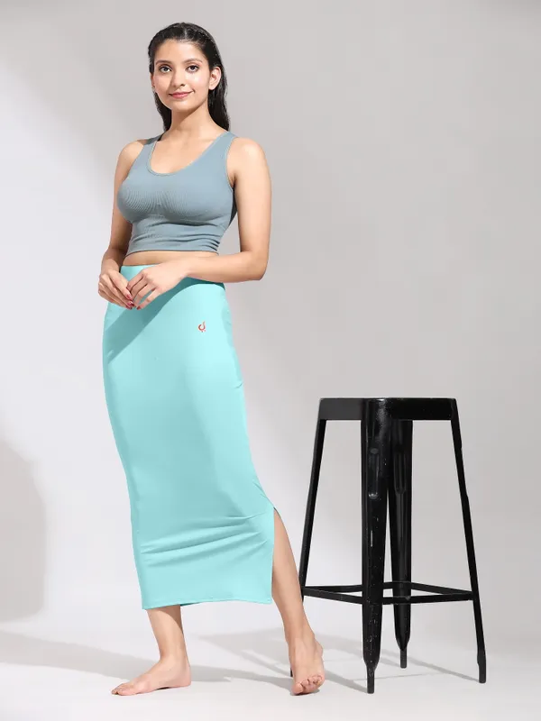 LightAqua_Polyester_Spandex_Stretchable_Straight_Saree_Shapewear_Petticoat_for_Women