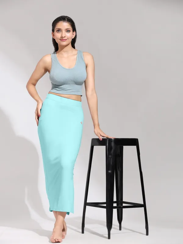 LightAqua_Polyester_Spandex_Stretchable_Straight_Saree_Shapewear_Petticoat_for_Women