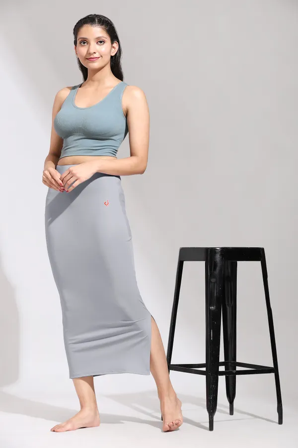 LightGrey_Polyester_Spandex_Stretchable_Straight_Saree_Shapewear_Petticoat_for_Women