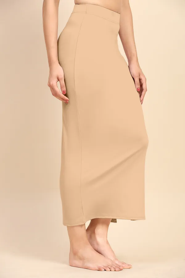 LightPeach_Polyester_Spandex_Stretchable_Straight_Saree_Shapewear_Petticoat_for_Women