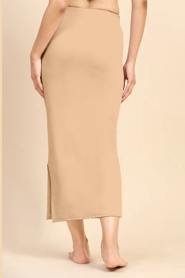 LightPeach_Polyester_Spandex_Stretchable_Straight_Saree_Shapewear_Petticoat_for_Women