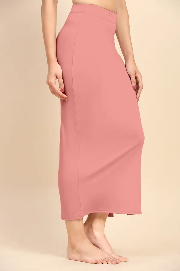LightPink_Polyester_Spandex_Stretchable_Straight_Saree_Shapewear_Petticoat_for_Women