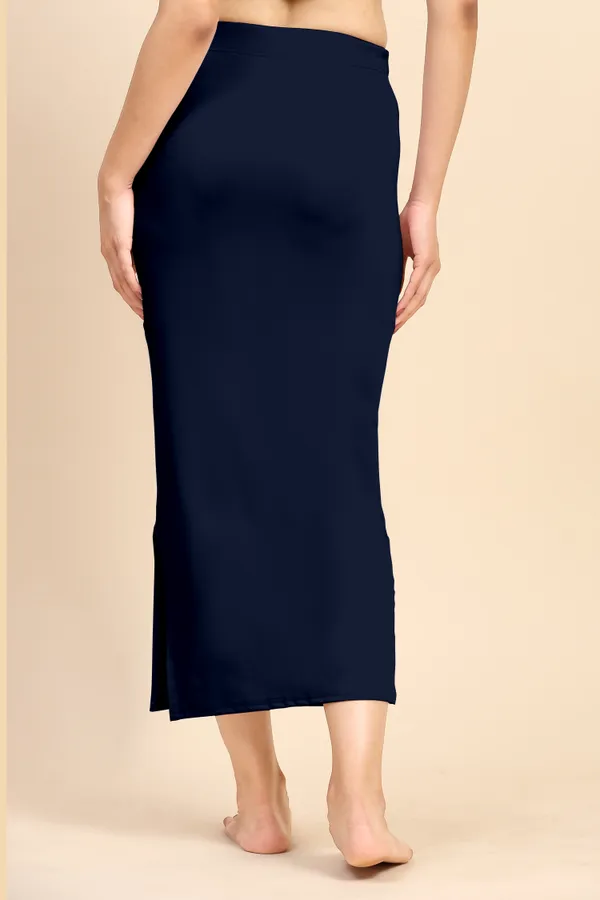 NavyBlue_Polyester_Spandex_Stretchable_Straight_Saree_Shapewear_Petticoat_for_Women