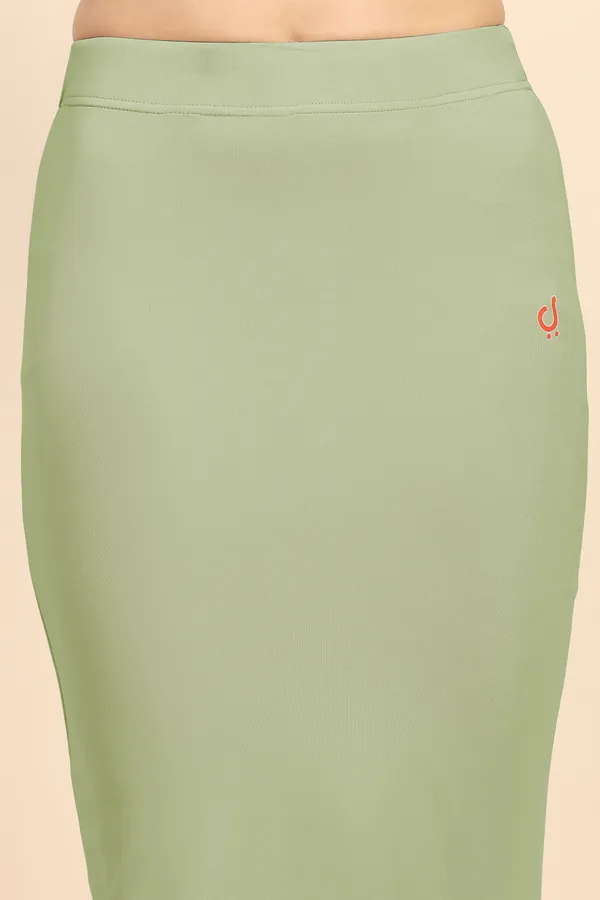 OliveGreen_Polyester_Spandex_Stretchable_Straight_Saree_Shapewear_Petticoat_for_Women