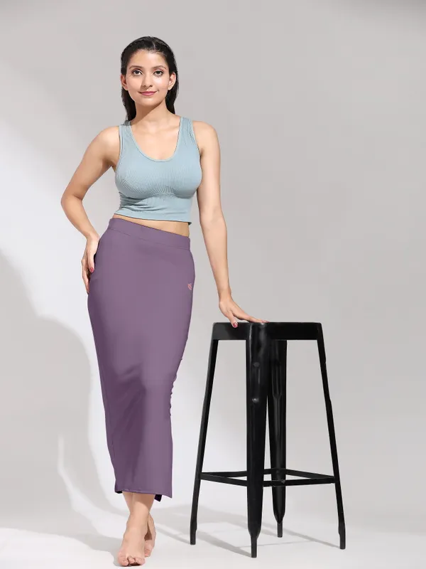 Plum_Polyester_Spandex_Stretchable_Straight_Saree_Shapewear_Petticoat_for_Women