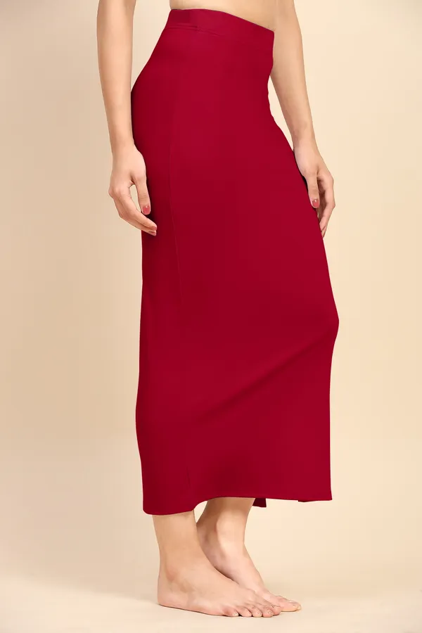 Red_Polyester_Spandex_Stretchable_Straight_Saree_Shapewear_Petticoat_for_Women